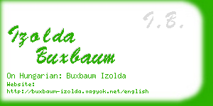izolda buxbaum business card